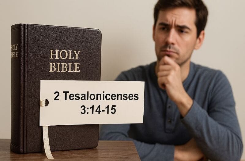 Qué quiere decir 2 Tesalonicenses 3 14 y 15 biblia