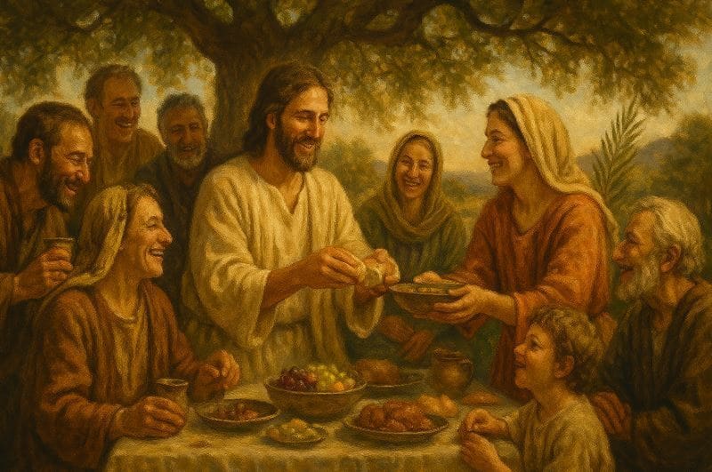 comida como símbolo de bendición en la Biblia