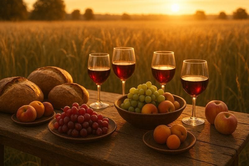 comida como símbolo de bendición Biblia