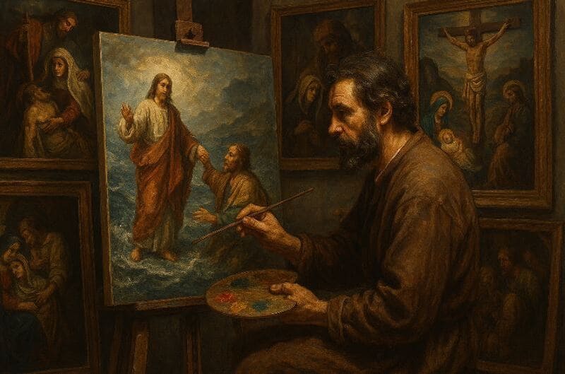 habla la Biblia de cuadros pinturas o lienzos