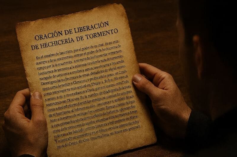 oración de liberación de hechicería de tormento