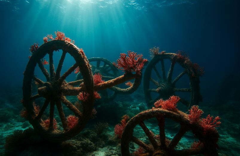 evidencia del cruce del mar rojo en seco