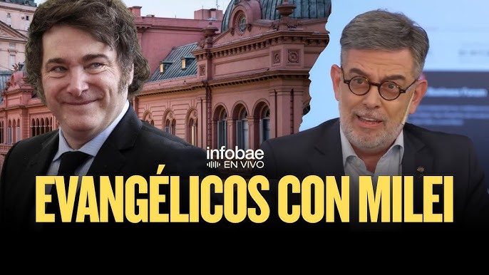 Javier Milei y gabriel ballerini