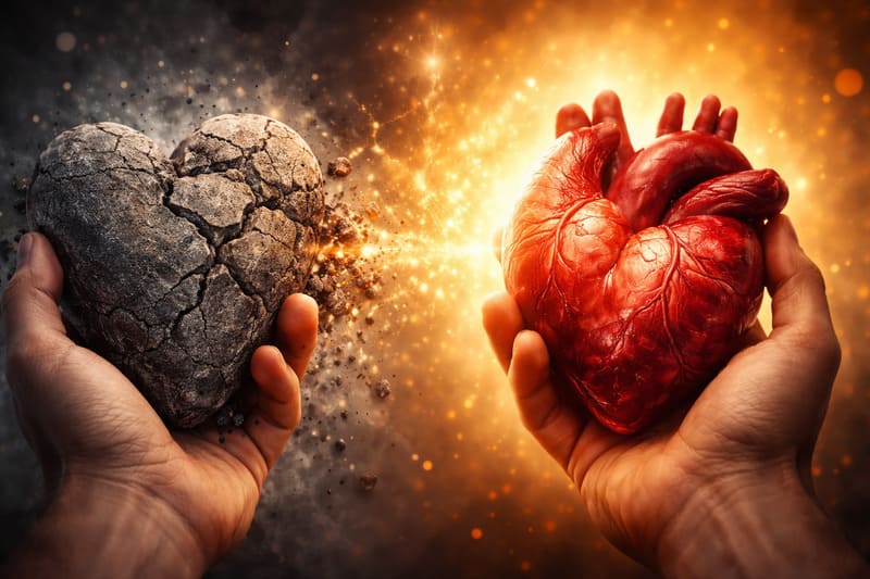 un corazón de piedra por un corazón de carne