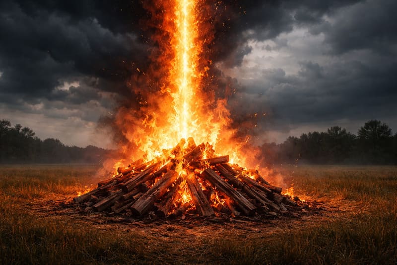 Que representa la leña en la Biblia