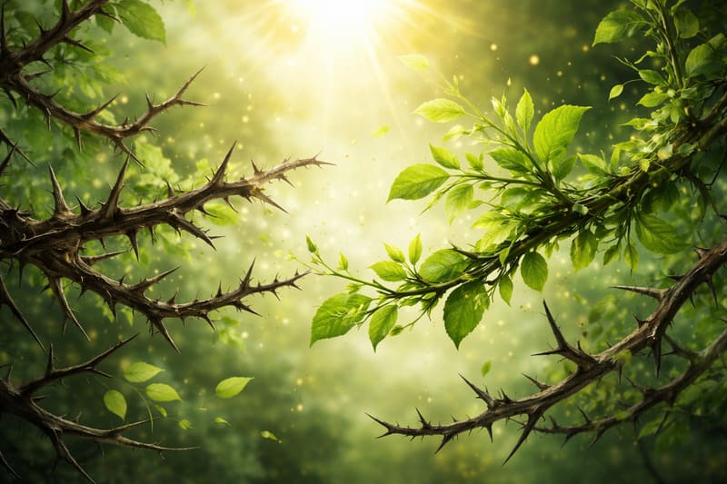 Que significa la corona de espinas de Jesús biblia