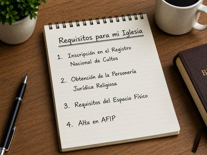 requisitos para abrir una iglesia evangélica en argentina lista