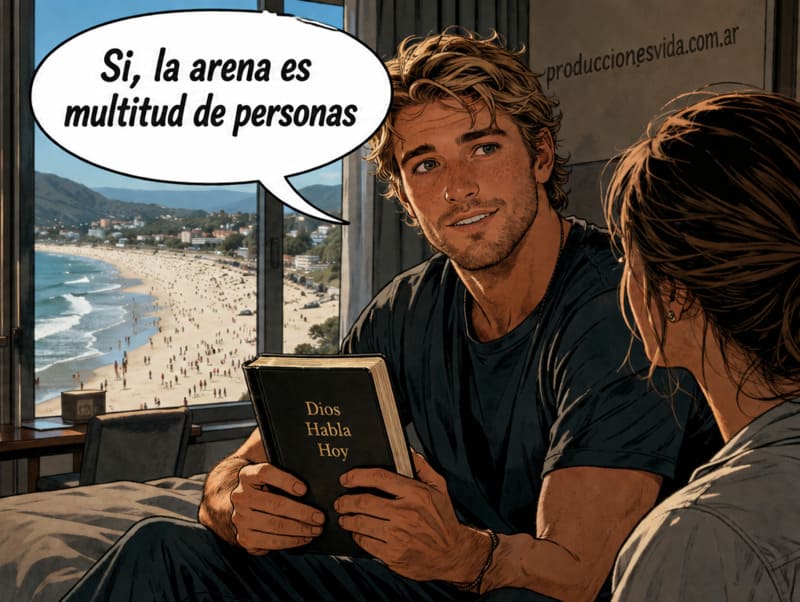 soñar con playa biblia