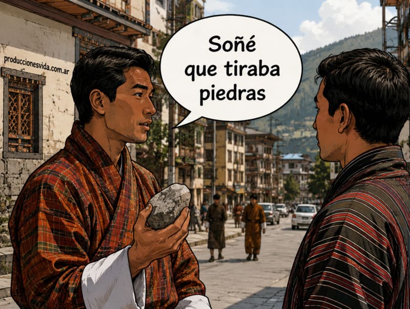 soñar con tirar piedras